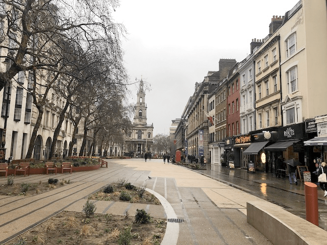 Image of public space from the west